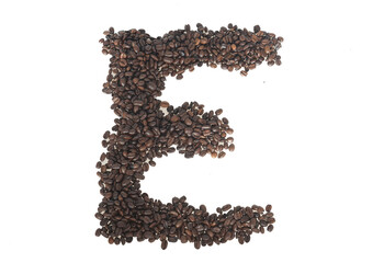 Coffee letter E