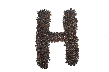 Coffee letter H