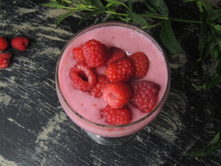 raspberries in a bowl