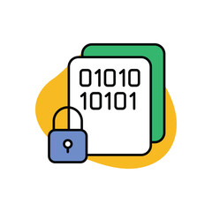 Encryption Icon vector stock illustration