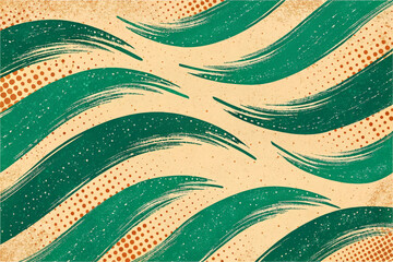 grunge retro, abstract colorful background, brush stroke, Gritty texture, emerald brush strokes, Bold wavy brush strokes, Sand texture background, Graffiti style, trendy banner. 