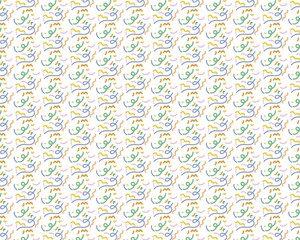 Intricate arabic calligraphy pattern with subtle color accents