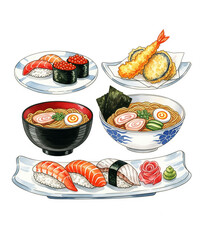 japanese food on a plate