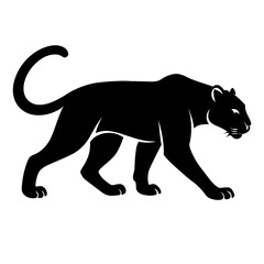 Leopard silhouette of a  illustration vector style