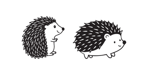 Hedgehog icon vector isolated illustration