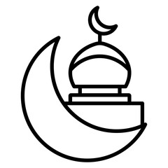 Eid Mubarak Vector Icon