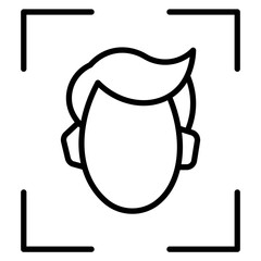 Face Scan Vector Icon