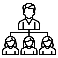 Fototapeta premium Hierarchy Vector Icon