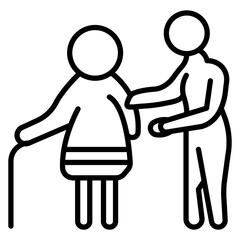 Fototapeta premium Elders Vector Icon