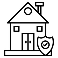 Home Insurance Vector Icon