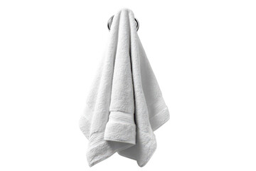 Luxurious White Bath Towel Fresh Softness Clean Bathroom Decor Home Spa Cotton Fabric Hygiene
