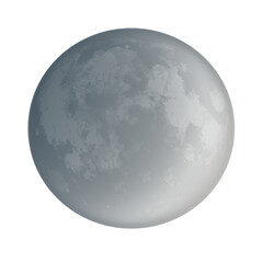 full moon isolated on white, png