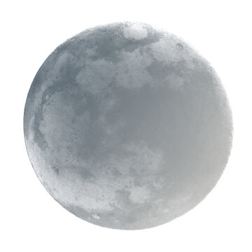 moon isolated on white, png, full moon overlay
