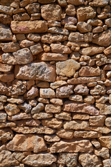 Close-up of an old rural wall