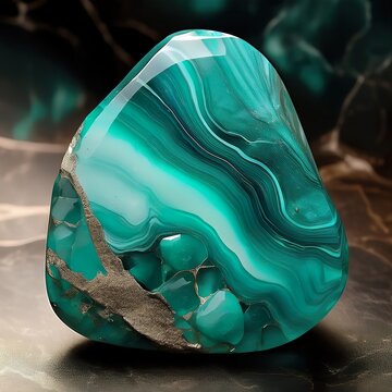 Transformative Teal trend design 2026, jade stone 3d