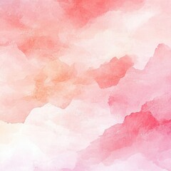 Fototapeta premium Abstract Pink Watercolor Wash Texture with Grunge Effect and Delicate Paper Grain