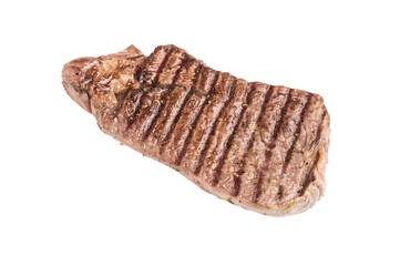 Grilled beef Top sirloin steak or Rump steak isolated on white background