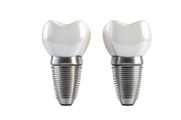 dental implant on white background