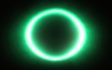 Naklejka premium Emerald Ring Glow with Sparkling Dust on Transparent Background Radiance