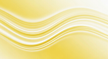 Smooth yellow abstract wave background with soft glowing light