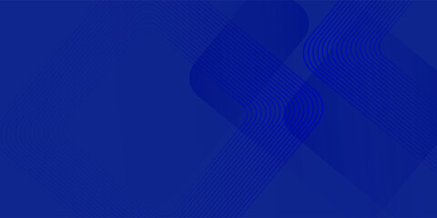Obraz premium Abstract blue background with glowing geometric lines. Modern blue gradient square shape design. Futuristic technology concept. Suit for brochure, corporate, website, poster, banner, cover modern