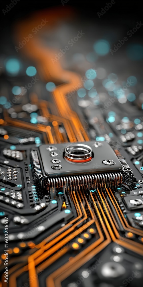 Poster advanced computer chip technology and microprocessor design