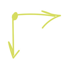 Minimalist diagram with two directional arrows forming origin point in clean geometric composition, vector