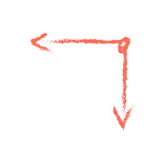 Minimalist diagram with two directional arrows forming origin point in clean geometric composition, vector