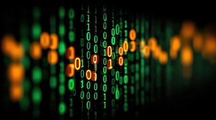 Obraz premium Understanding Digital Data and Binary Code