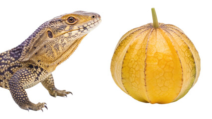 Mule animal and Chempedak fruit isolated on transparent