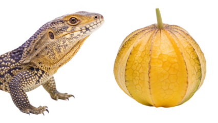 Mule animal and Chempedak fruit isolated on transparent