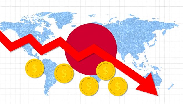 Global economic downturn, focusing on Japan