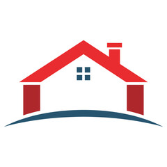 Modern Real Estate house Logo Design in Clean Vector Style.