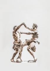 Fototapeta premium Ancient marble statue of wrestlers