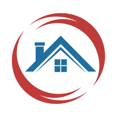 Modern Real Estate house Logo Design in Clean Vector Style.