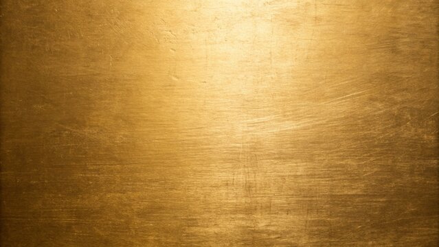 The golden metal texture shines with a warm glow creating a rich and elegant backdrop for various applications