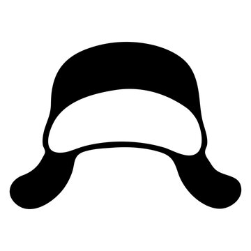 black and white winter hat clip art preview