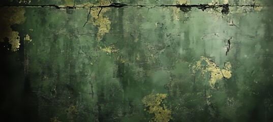 Grunge Military Aged Backdrop With Distressed Green Texture And Vintage Weathered Detail Background