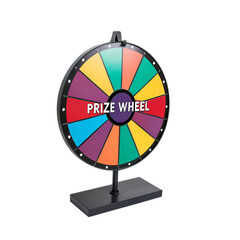 The Colorful Prize Wheel A Game of Chance on transparent background
