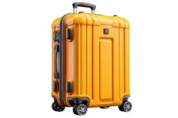 Vibrant Yellow Hardside Suitcase Modern Luggage Travel Bag Rolling Spinner Wheels Style Vacation