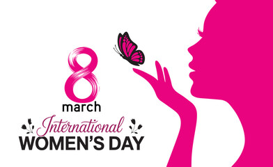 International women s day celebration text graphic, International womens day celebration with empowered women message