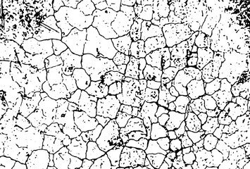 a black and white drawing of a cracked wall, texture of the old wall, Dry cracked old wall texture with an abstract grunge pattern