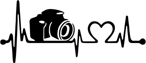 vector illustration of a line with a camera,Camera Continuous one line drawing. Line drawing photo camera. Hand drawn vector illustrations