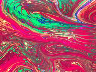 Multicolored colorful background, ebru paints