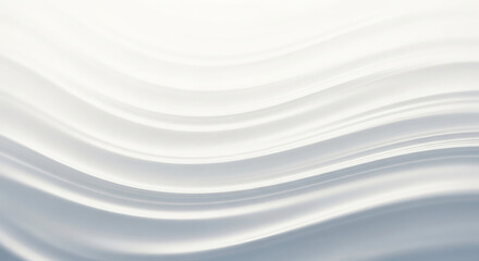 Elegant flowing white waves with soft gradient texture background