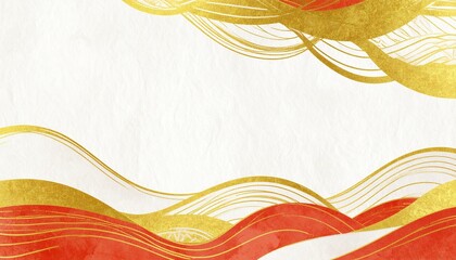 優雅で抽象的な和柄、和風イメージの背景素材