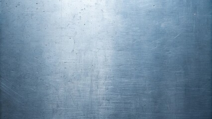 A closeup of a blue metal surface shows a brushed texture and soft light reflections