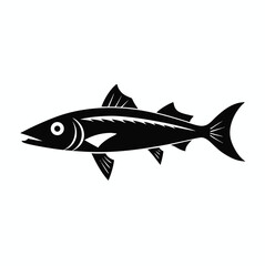 Silhouette of a snipefish simple aquatic animal icon