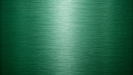 A smooth green metal surface shows a brushed texture creating a modern and industrial background