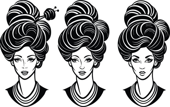 classic beehive hairstyle